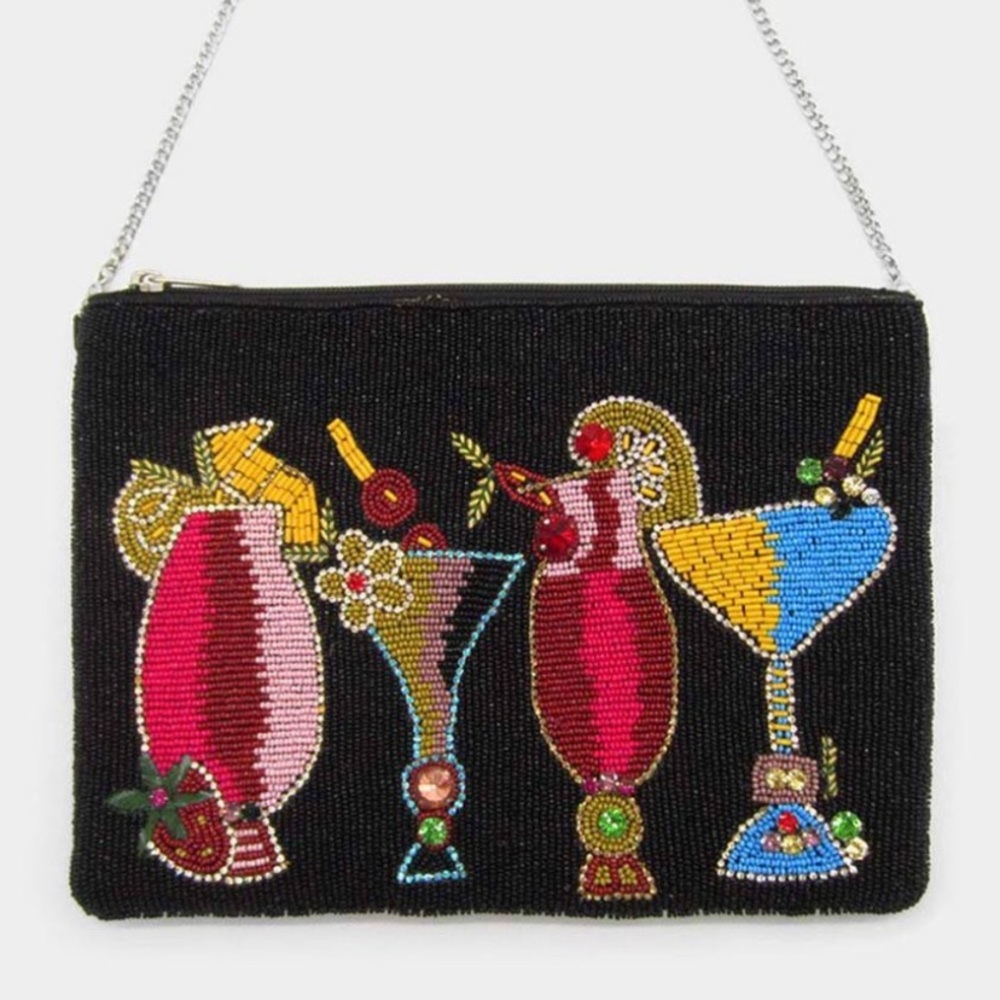 Happy hour beaded clutch bag - Picture 4 of 4